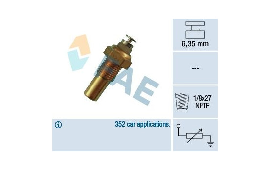 Sensor, coolant temperature