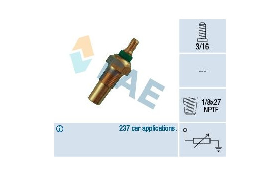 Sensor, coolant temperature