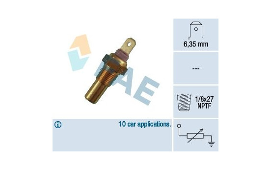 Sensor, coolant temperature