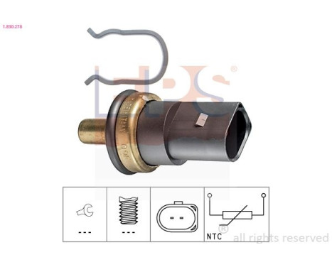 Sensor, cylinder head temperature Made in Italy - OE Equivalent 1.830.278 EPS Facet, Image 2