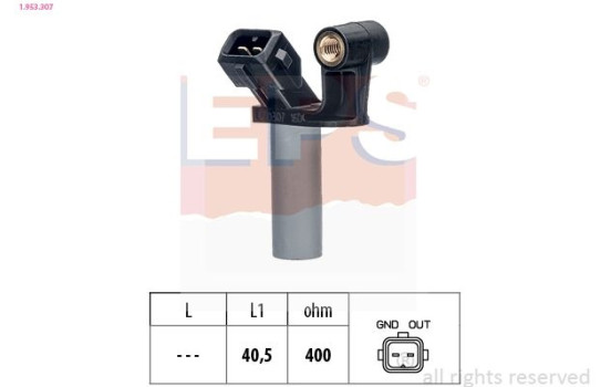 Crankshaft sensor 1.953.307 EPS Facet