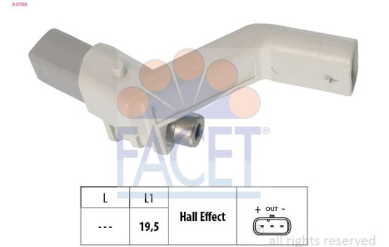 Crankshaft sensor 9.0708 Facet