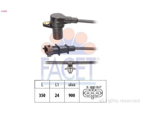 Crankshaft sensor 9.0849 Facet