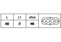 Sensor, crankshaft pulse 6PU 009 146-461 Hella