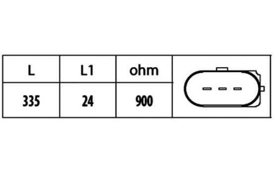 Sensor, crankshaft pulse 6PU 009 146-531 Hella