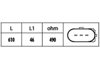 Sensor, crankshaft pulse 6PU 009 146-541 Hella