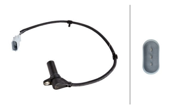 Sensor, crankshaft pulse 6PU 009 146-541 Hella, Image 2