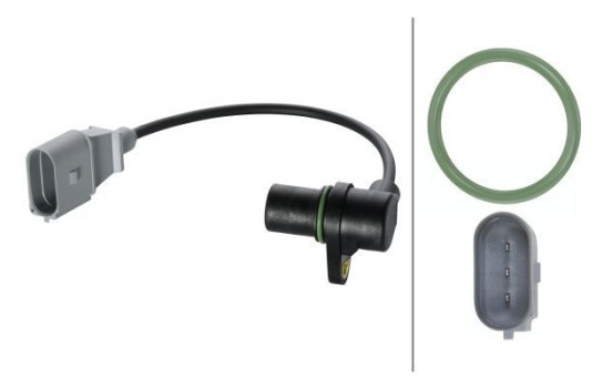 Sensor, crankshaft pulse 6PU 009 146-581 Hella, Image 2
