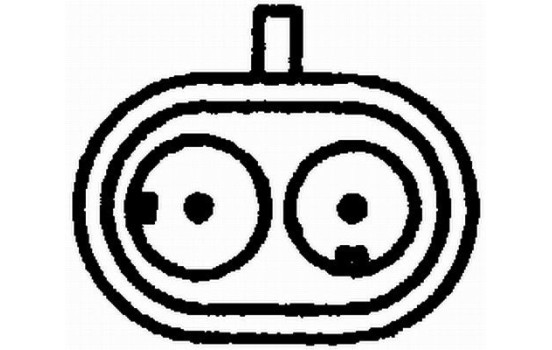 Sensor, crankshaft pulse 6PU 009 163-721 Hella