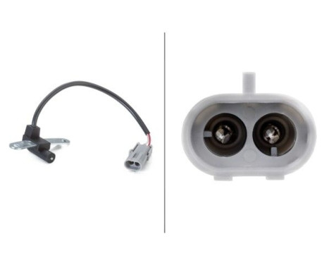 Sensor, crankshaft pulse 6PU 009 163-741 Hella