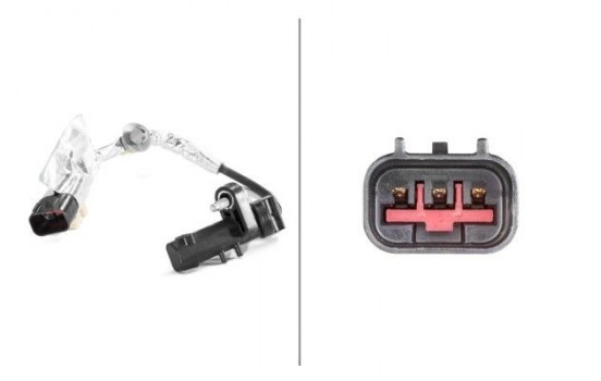 Sensor, crankshaft pulse 6PU 013 122-161 Hella