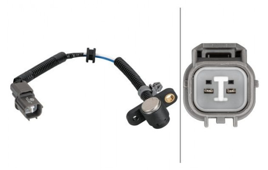 Sensor, crankshaft pulse 6PU 013 122-501 Hella