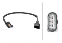 Sensor, crankshaft pulse 6PU 013 122-881 Hella