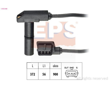 Sensor, crankshaft pulse Made in Italy - OE Equivalent 1.953.048 EPS Facet