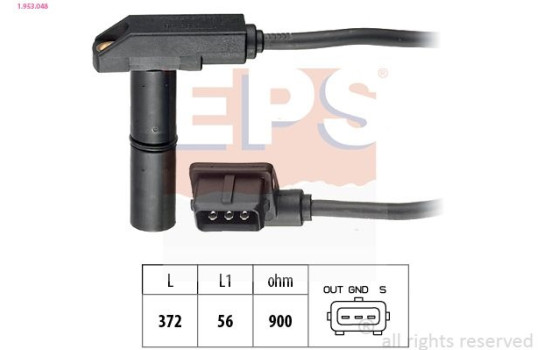 Sensor, crankshaft pulse Made in Italy - OE Equivalent 1.953.048 EPS Facet