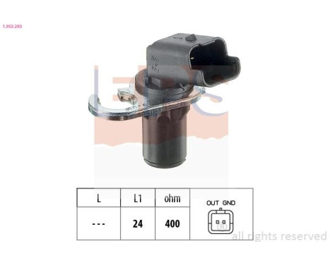 Sensor, crankshaft pulse Made in Italy - OE Equivalent 1.953.293 EPS Facet