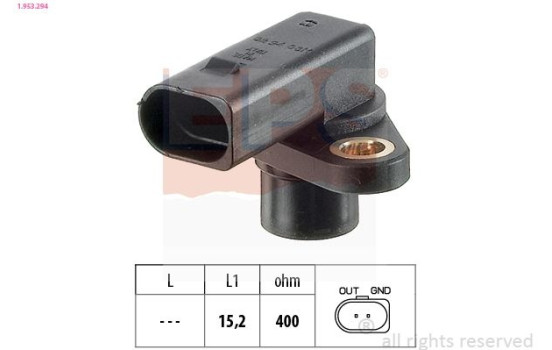 Sensor, crankshaft pulse Made in Italy - OE Equivalent 1.953.294 EPS Facet