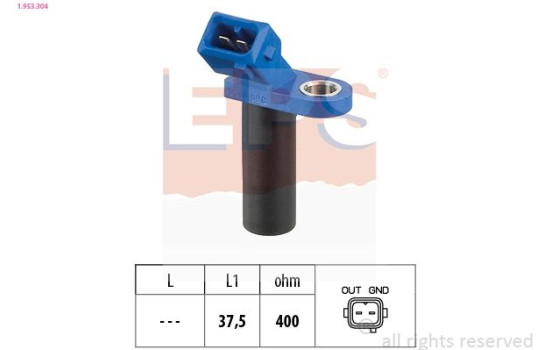 Sensor, crankshaft pulse Made in Italy - OE Equivalent 1.953.304 EPS Facet