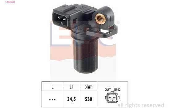 Sensor, crankshaft pulse Made in Italy - OE Equivalent 1.953.323 EPS Facet