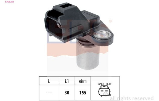 Sensor, crankshaft pulse Made in Italy - OE Equivalent 1953263 EPS Facet
