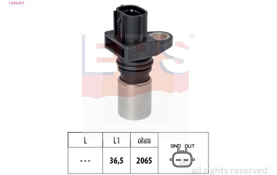 Sensor, crankshaft pulse Made in Italy - OE Equivalent 1953417 EPS Facet