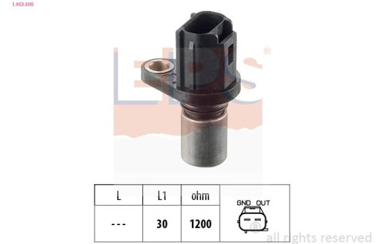 Sensor, crankshaft pulse Made in Italy - OE Equivalent 1953500 EPS Facet