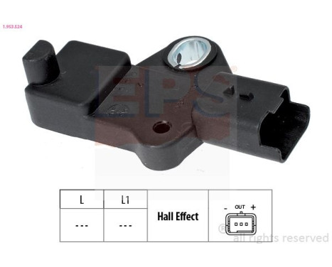 Sensor, crankshaft pulse Made in Italy - OE Equivalent 1953524 EPS Facet