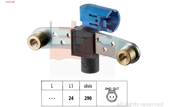 Sensor, crankshaft pulse Made in Italy - OE Equivalent 1953545 EPS Facet