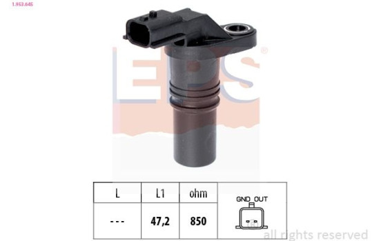 Sensor, crankshaft pulse Made in Italy - OE Equivalent 1953645 EPS Facet