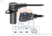 Sensor, crankshaft pulse Made in Italy - OE Equivalent 9.0162 Facet