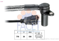 Sensor, crankshaft pulse Made in Italy - OE Equivalent 9.0230 Facet