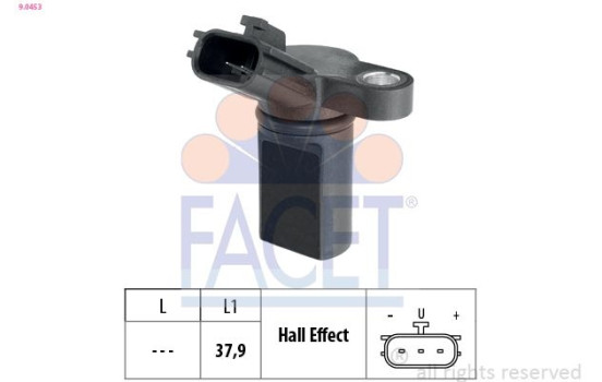 Sensor, crankshaft pulse Made in Italy - OE Equivalent 9.0453 Facet