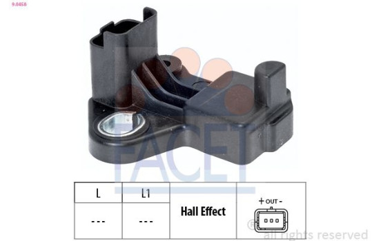 Sensor, crankshaft pulse Made in Italy - OE Equivalent 9.0458 Facet