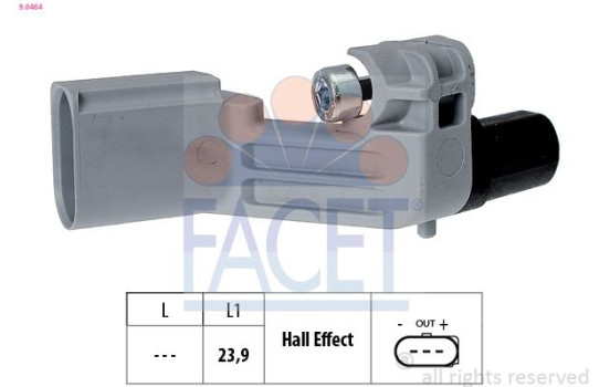 Sensor, crankshaft pulse Made in Italy - OE Equivalent 9.0464 Facet