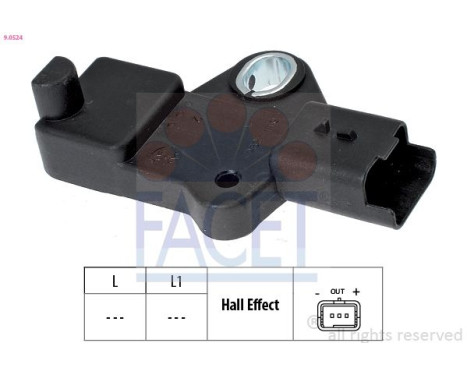 Sensor, crankshaft pulse Made in Italy - OE Equivalent 9.0524 Facet