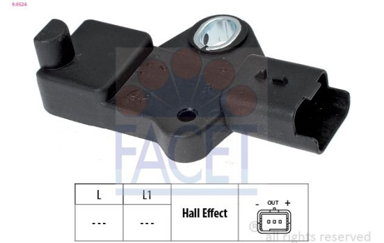 Sensor, crankshaft pulse Made in Italy - OE Equivalent 9.0524 Facet
