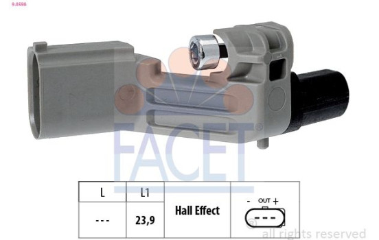 Sensor, crankshaft pulse Made in Italy - OE Equivalent 9.0598 Facet