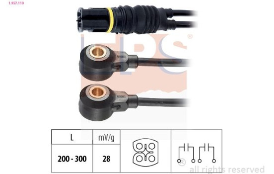 Knock Sensor 1.957.110 EPS Facet