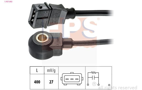 Knock Sensor Made in Italy - OE Equivalent 1.957.002 EPS Facet