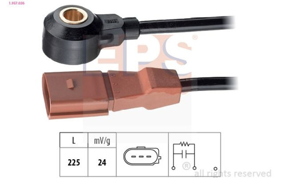 Knock Sensor Made in Italy - OE Equivalent 1.957.036 EPS Facet