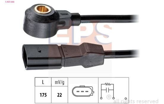 Knock Sensor Made in Italy - OE Equivalent 1.957.044 EPS Facet