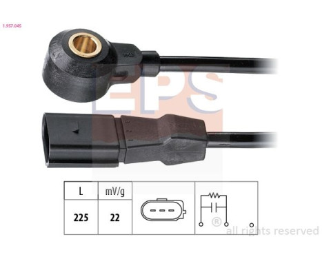 Knock Sensor Made in Italy - OE Equivalent 1.957.045 EPS Facet