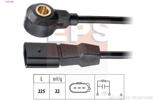 Knock Sensor Made in Italy - OE Equivalent 1.957.045 EPS Facet