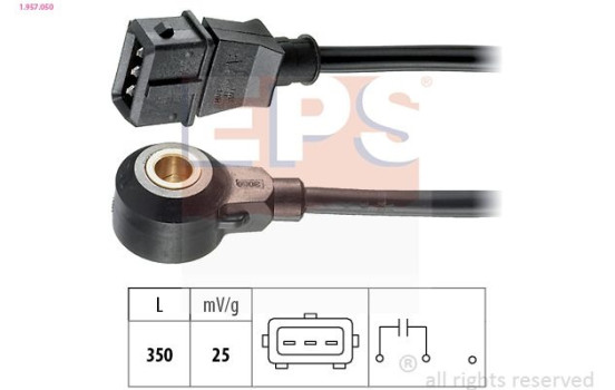 Knock Sensor Made in Italy - OE Equivalent 1.957.050 EPS Facet