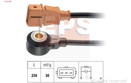 Knock Sensor Made in Italy - OE Equivalent 1.957.065 EPS Facet