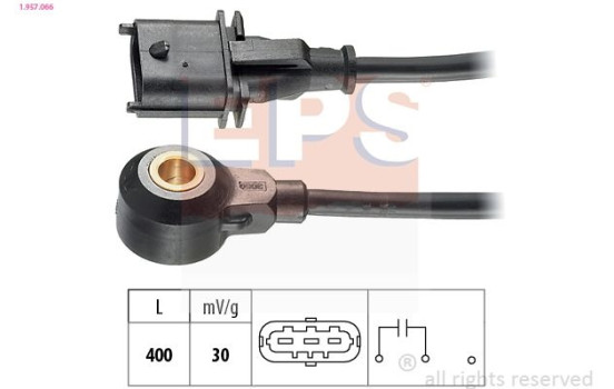 Knock Sensor Made in Italy - OE Equivalent 1.957.066 EPS Facet