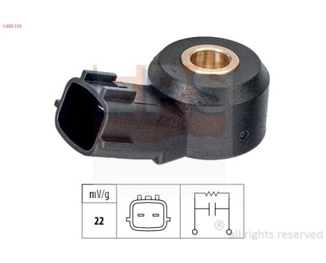 Knock Sensor Made in Italy - OE Equivalent 1.957.115 EPS Facet