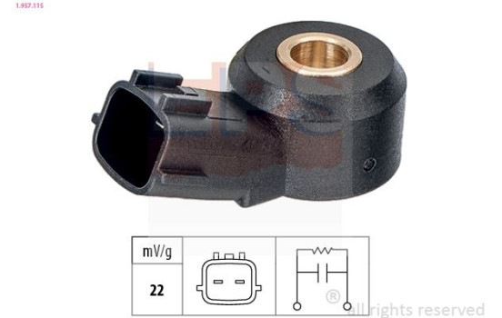 Knock Sensor Made in Italy - OE Equivalent 1.957.115 EPS Facet