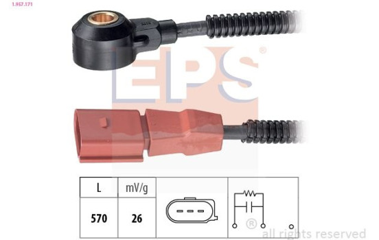 Knock Sensor Made in Italy - OE Equivalent 1.957.171 EPS Facet