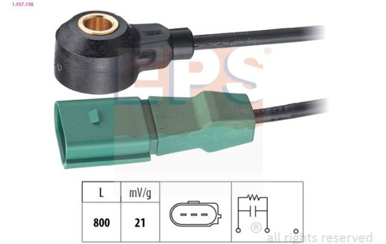 Knock Sensor Made in Italy - OE Equivalent 1.957.198 EPS Facet